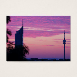 Amanecer Púrpura Rosa En Viena Austria