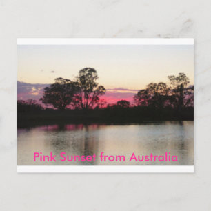 Amanecer rosa desde la postal australiana