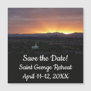 Amanecer sobre el paisaje de St. George Utah