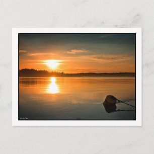 Amanecer sobre la bahía de Passamaquoddy. Postal