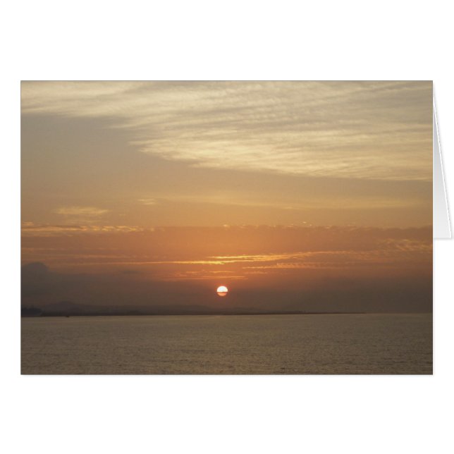 Amanecer sobre la capa marina del Caribe Aruba II (Anverso (Horizontal))