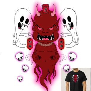 Amanojaku - Camiseta del Espíritu Mal del Folklore