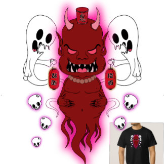 Amanojaku - Camiseta del Espíritu Mal del Folklore