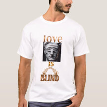 amante ciego de las camisetas de amor