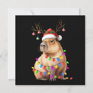 Amante de animales Capybara Luces de Navidad Cappy