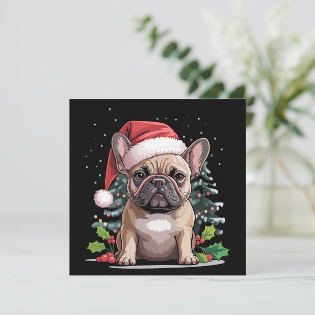 Amante de Bulldog Francés de Navidad Perro Mamá Di (Anverso de pie)