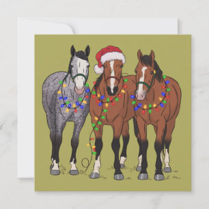 Amante de caballos Navidad Granja Animales Amante