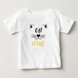 Amante de gatos de camisetas para bebés