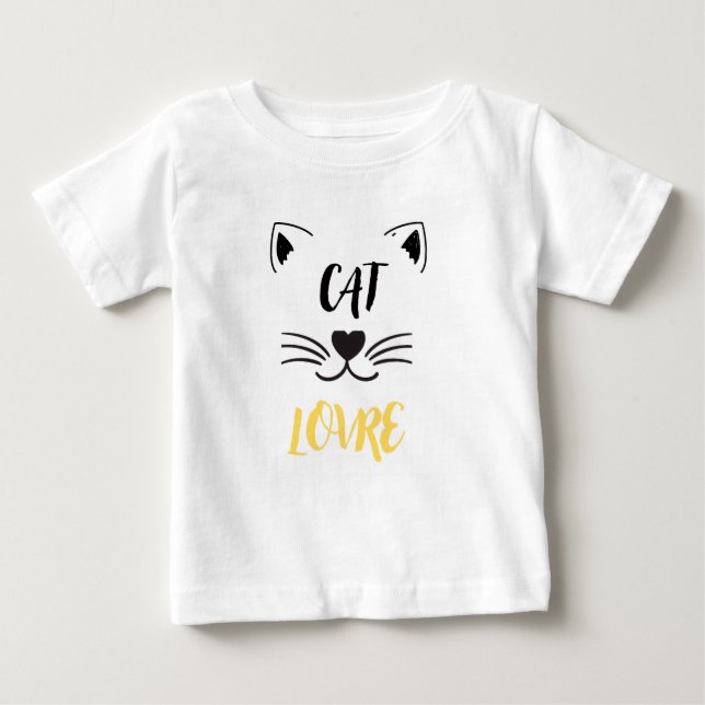 Amante de gatos de camisetas para bebés (Anverso)