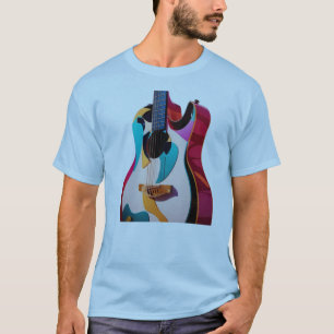 Amante de la guitarra de las camisetas