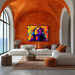 Amante de la Música Pop Art – Arte de Surcos con A<br><div class="desc">Esta vibrante escena de música pop art captura la felicidad de escuchar música, presentando a una persona inmersa en el sonido con audífonos coloridos y audaces. Perfecta para los amantes de la música, esta obra de arte estalla de color y energía, ideal para habitaciones de música, espacios de estar o...</div>