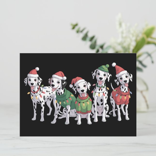 Amante de la Navidad del perro dálmata, madre de p (Anverso de pie)