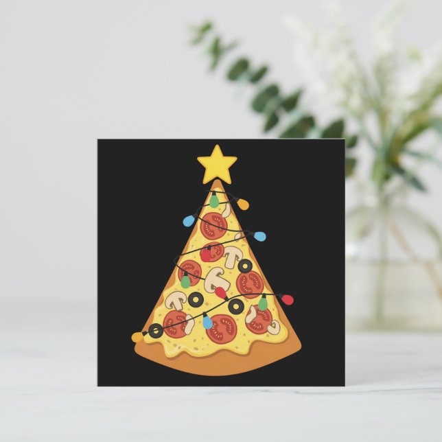 Amante de la Pizza de Navidad Cena de Vacaciones N (Anverso de pie)
