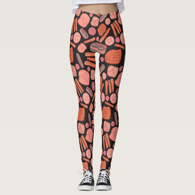 amante de la salchicha Leggings (Anverso)