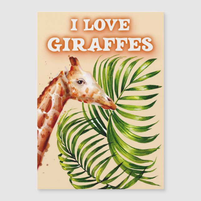 Amante de las jirafas amo las jirafas (Anverso)