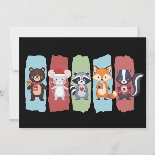 Amante de los Animales Navidad Mapache Zarigüeya I (Anverso)