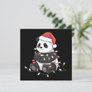 Amante de luces de animales de Navidad de panda di
