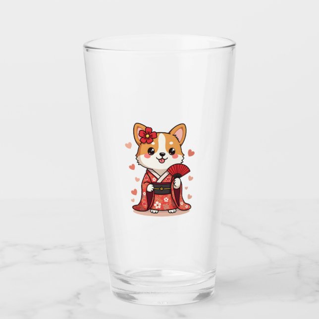 Amante de Perro Corgi Galés Geisha (Anverso)