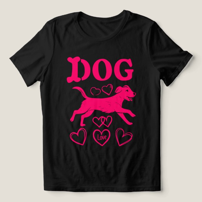 AMANTE DE PERROS DE Camisetas (Diseño delantero )
