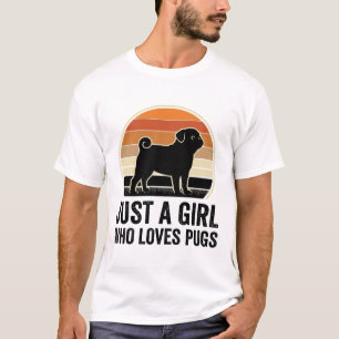 Amante De Pug Vintage Solo Una Camiseta De Perro D