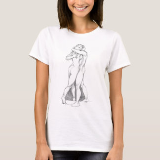 Amante del abrazo de la camiseta abraza estudio de