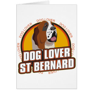 Amante del perro de St Bernard