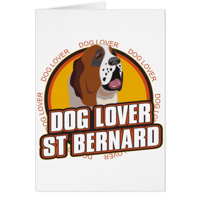 Amante del perro de St Bernard (Frente)