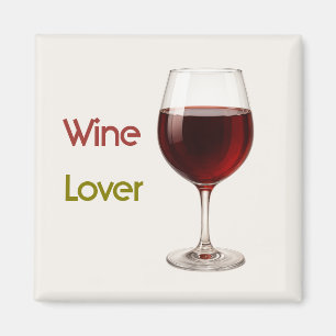Amante del Vino   Imán de Acción de Gracias Modern