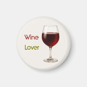 Amante del Vino   Imán Moderno de Acción de Gracia