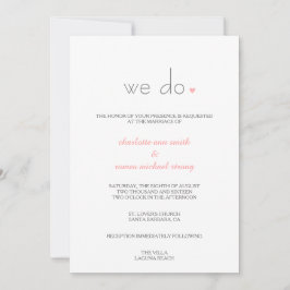 {Amante} invitación moderna de la boda
