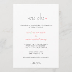 {Amante} invitación moderna de la boda