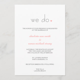 {Amante} invitación moderna de la boda