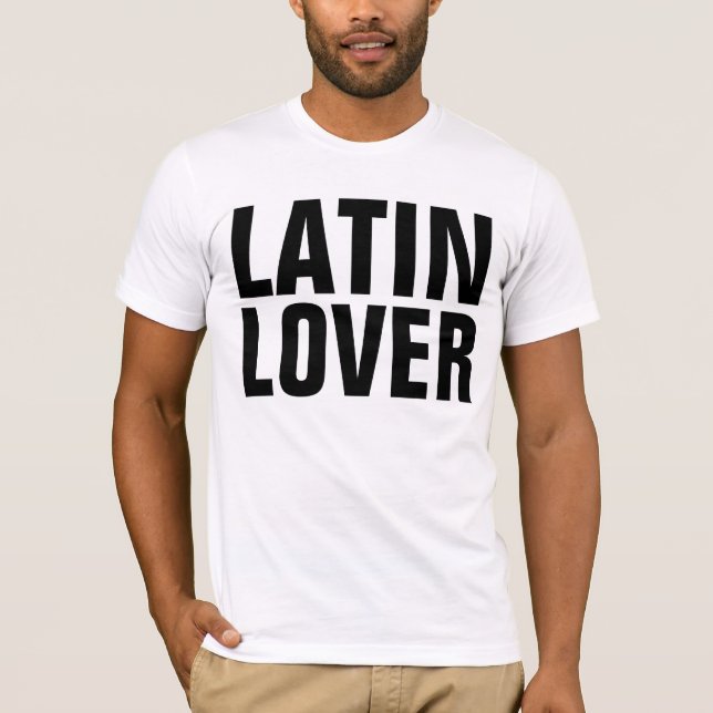 AMANTE LATINO, camisetas LATINA (Anverso)