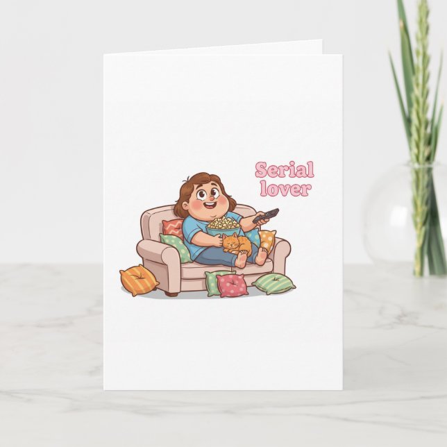 Amante Serial Tarjeta Adorable – Noche Acogedora c (Anverso)