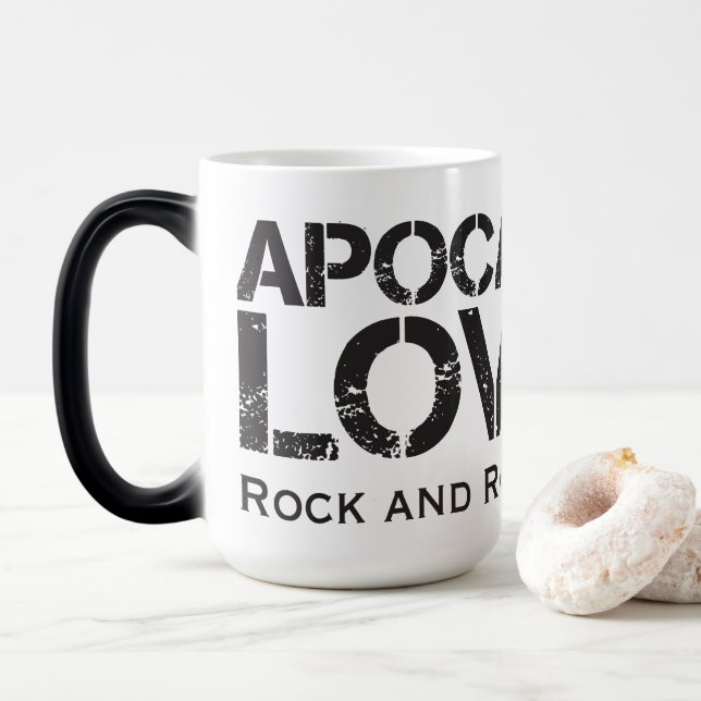 Amantes apocalípticos # desde 1989 taza de café (Con donut)