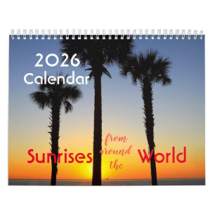 Amantes de alrededor del mundo con calendario de p