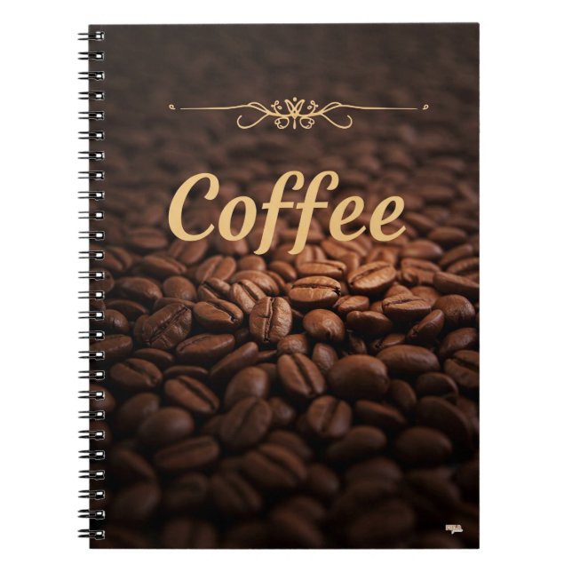 Amantes de Cuaderno con café elegante (Frente)