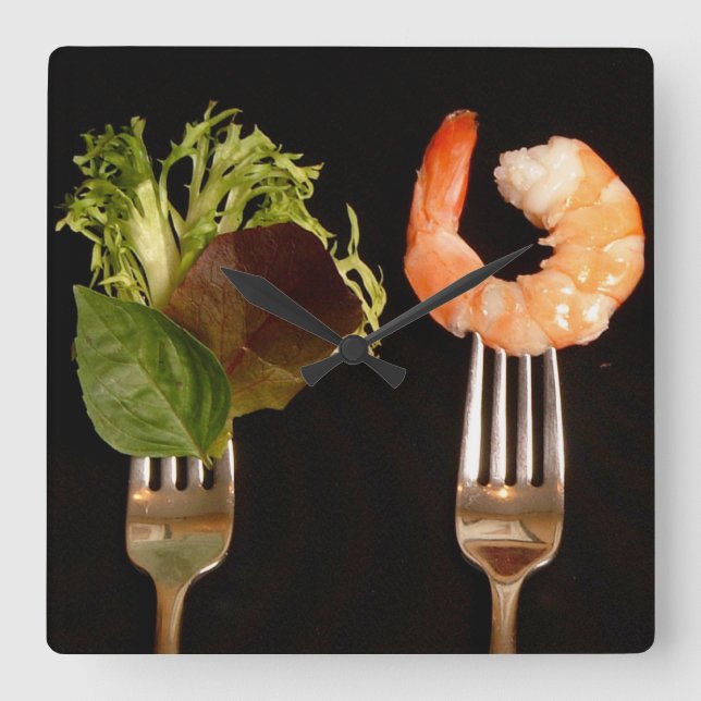 Amantes de la cocina Reloj de pared (Anverso)