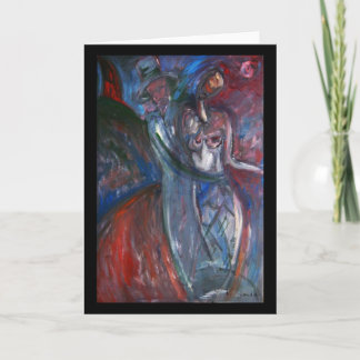 Amantes de la noche - tarjeta de felicitación