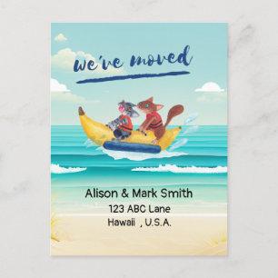 Amantes de la playa mudándose de Invitación nueva