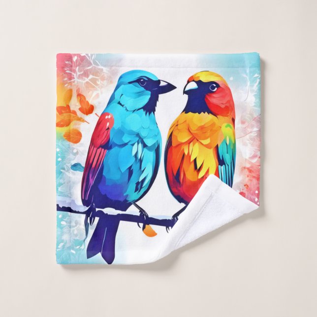 Amantes de las aves tropicales (Toallita)