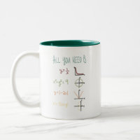 Amantes de las matemáticas tazas de café
