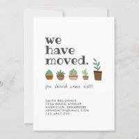 Amantes de las plantas Moviendo Invitación