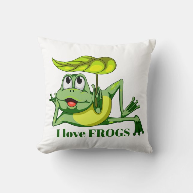 Amantes de las ranas cutáneos añaden almohada de d (Anverso)
