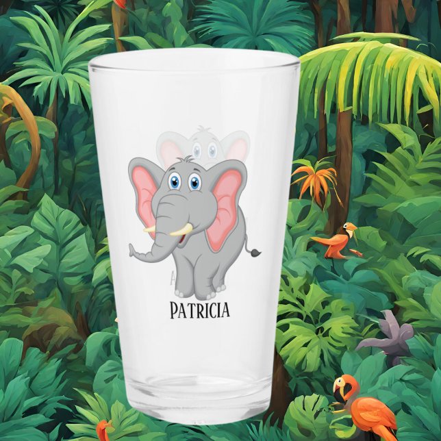 Amantes de los elefantes lindos añaden nombre Glas (Subido por el creador)