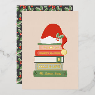 Amantes de los libros frustran tarjeta de Navidad