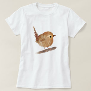Amantes de los pájaros cute Wren a los camisetas