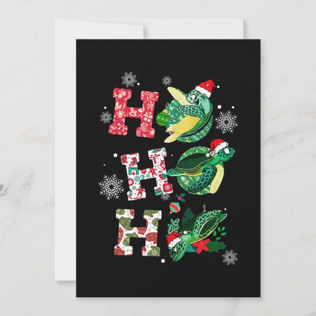 Amantes de tortugas divertidas de Navidad (Anverso)