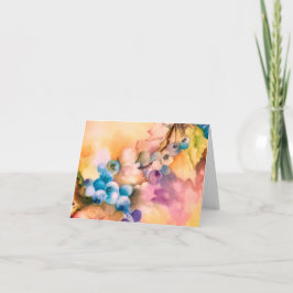 Amantes del arándano — Tarjeta de nota botánica (B