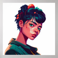 Amantes del arte pop de manga animadora personaliz